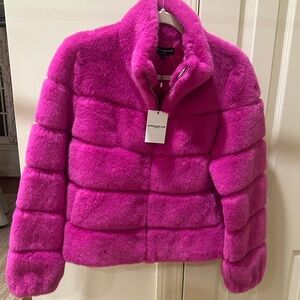 Generation Love Fuchsia Faux Fur Jacket